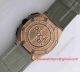 2017 Copy Audemasrs Piguet Rose Gold Grey Dial Green Leather Band 46mm Mens Watch (7)_th.jpg